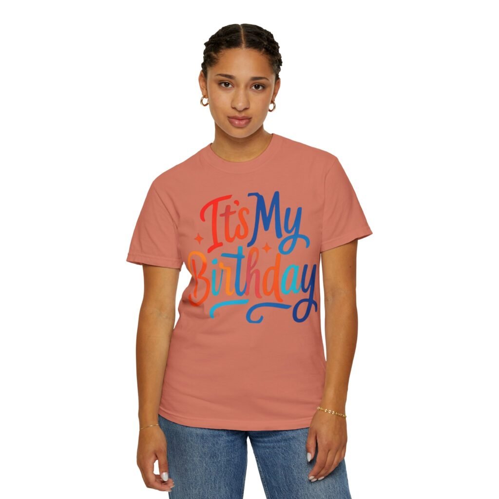 T- shirt "Never Give up " - Design coloré et inspirant