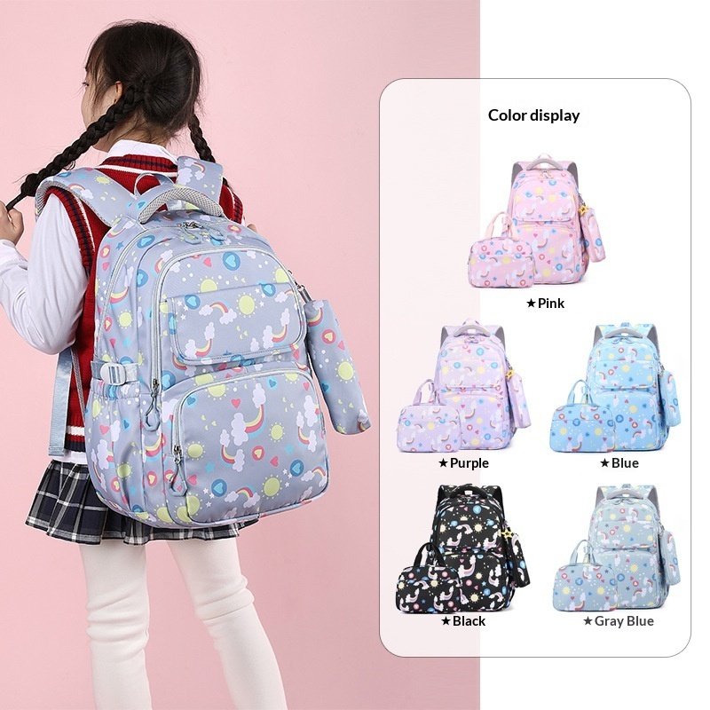 Ensemble sac à dos scolaire 3 pièces grande capacité